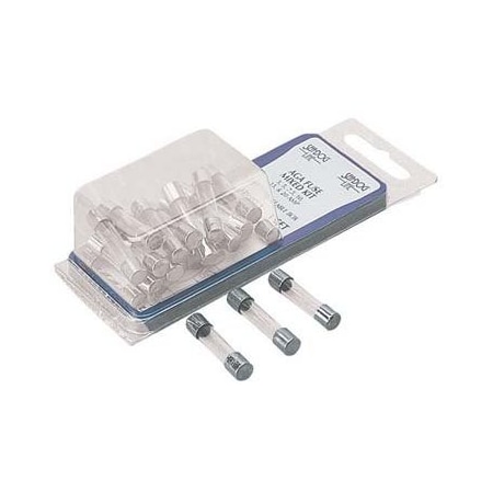 Sea-Dog Glass Fuse Kit, AGC Series, 30 Fuses Included, 3 to 20A, Not Rated 444190-1